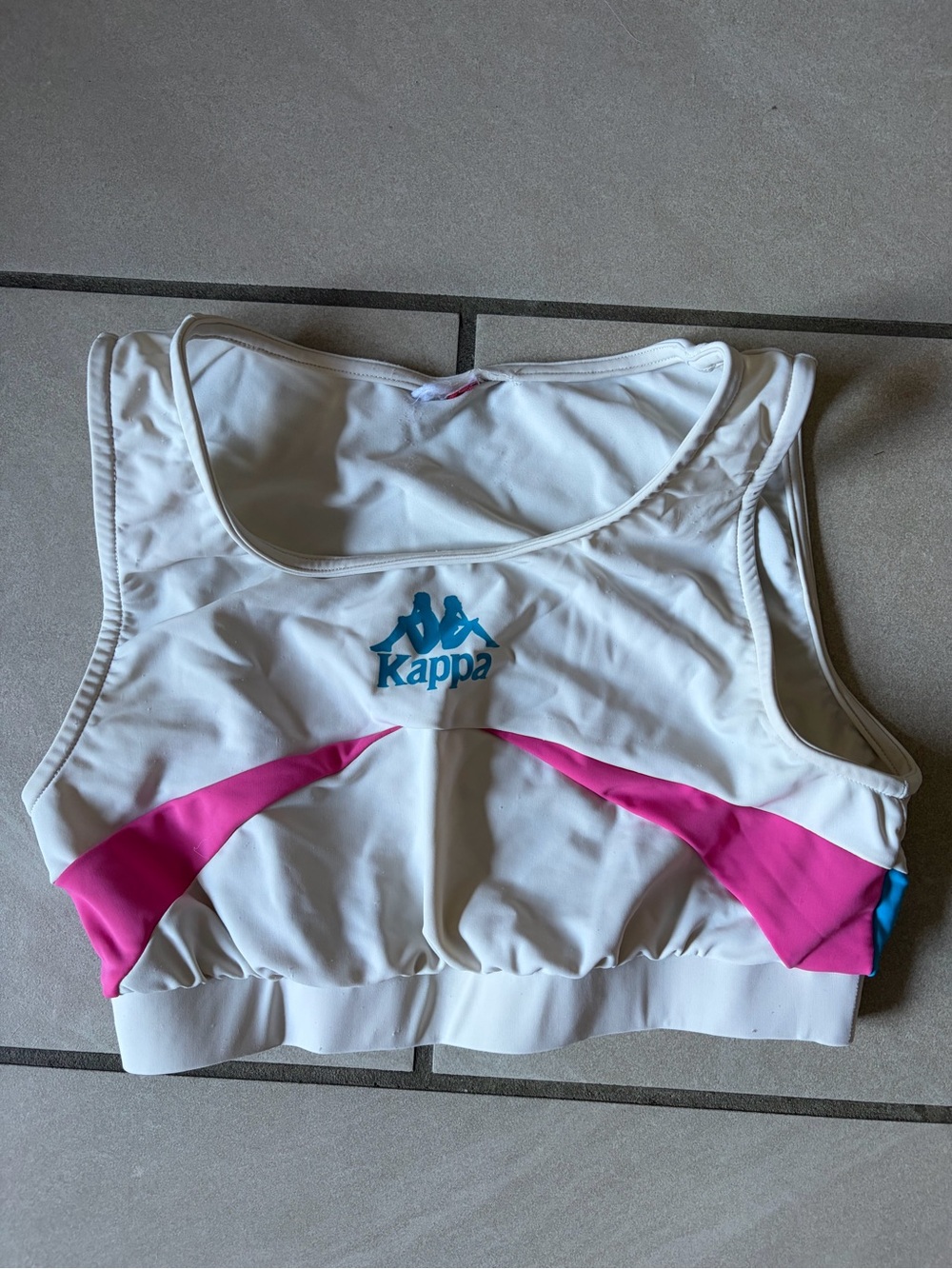 Kappa White & Pink sports bra/top